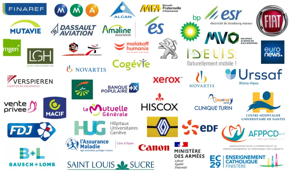 A selection of logos from Patrick JAY’s client organisations